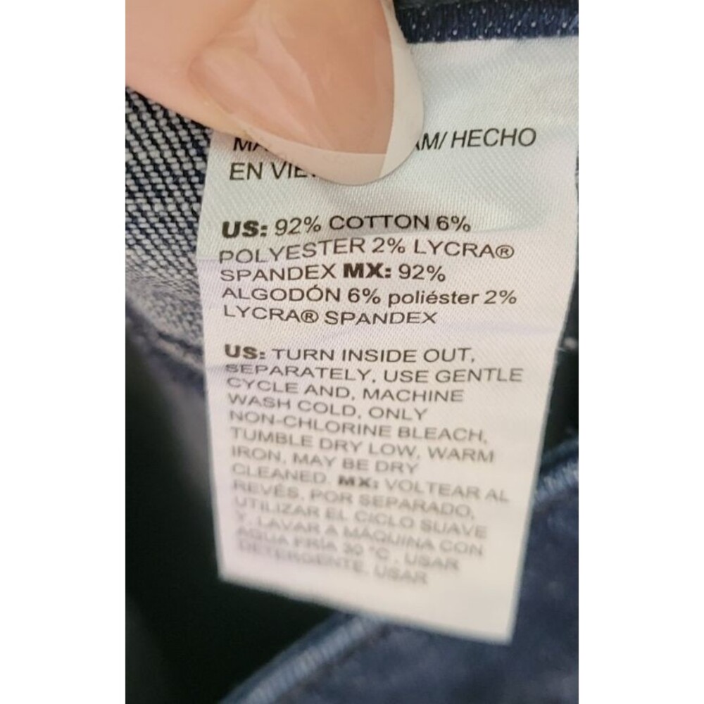 Chico's So Slimming Girlfriend Slim Leg Ankle Jeans Size 12 - Picture 5 of 7